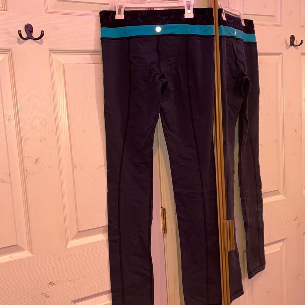 Lululemon Low waisted Yoga leggings (more of a straight leg fit)
